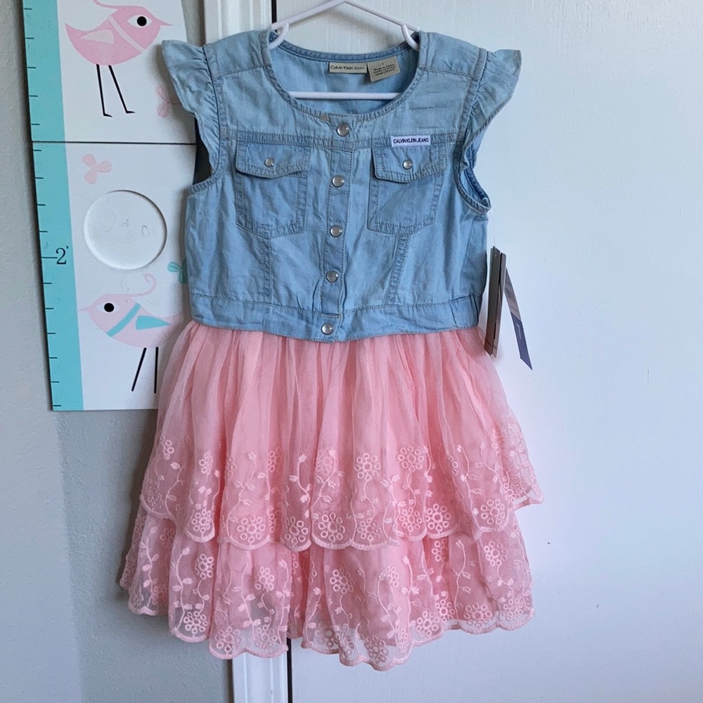 Calvin Klein Girls Dress Size 7